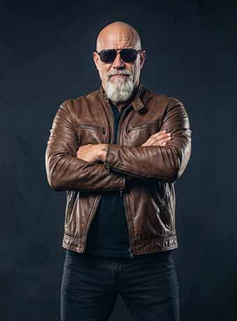 Hank Iron, lead guitarist of Rust & Rogue