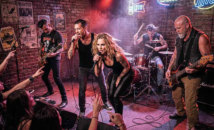 Rust & Rogue in an underground rock club